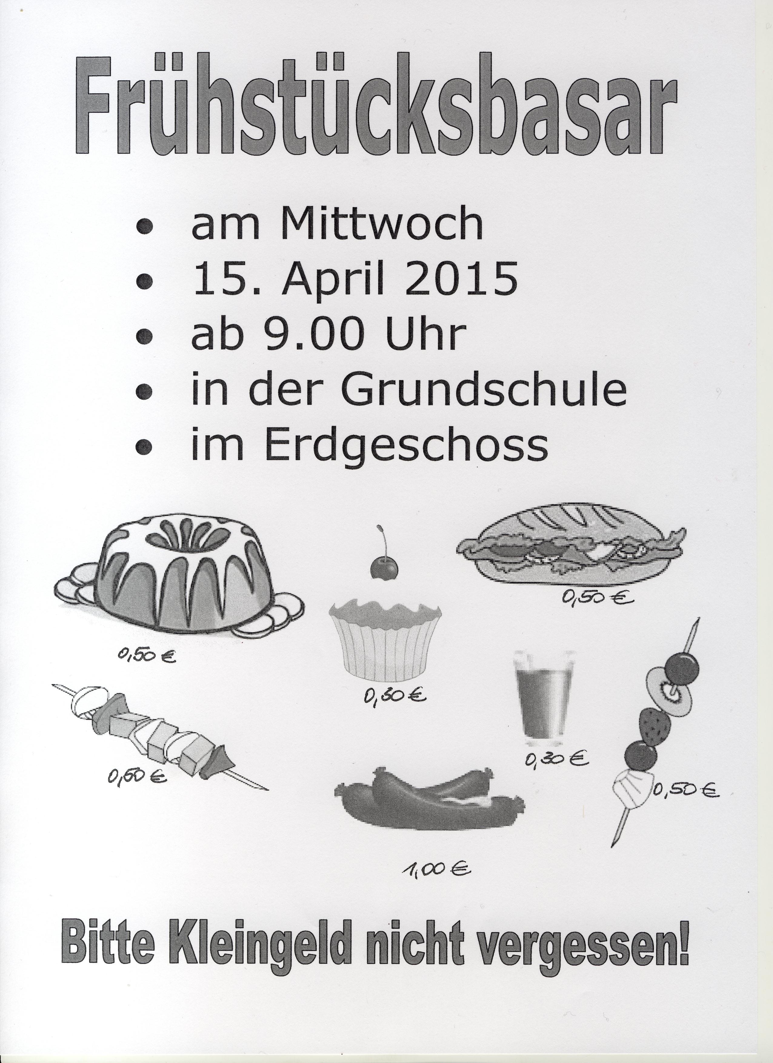 Frühstücksbasar 2015